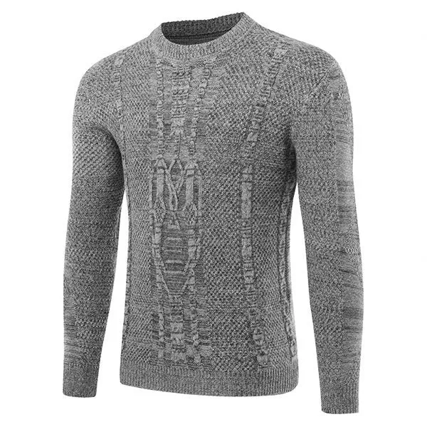 Fall Winter Jacquard Casual Sweater